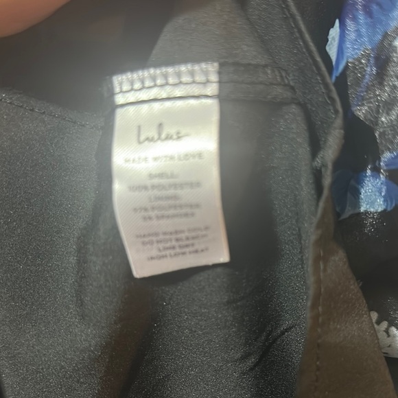 Lulu's Blue and White Ruched Tie Front Sundress - Picture 11 of 15